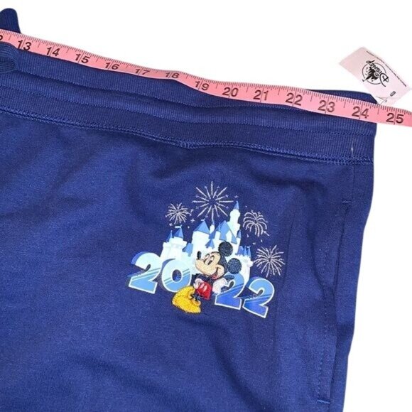Disneyland Resort 2022 Mickey Mouse Jogger Sweatpants 3X Blue Cotton Blend - Picture 5 of 7
